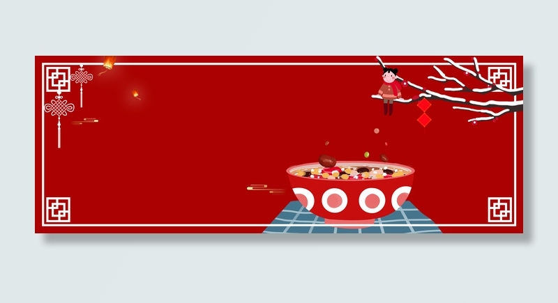 传统习俗腊八粥背景图