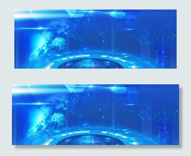 简约时尚商务科技感广告