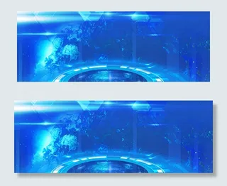 简约时尚商务科技感广告