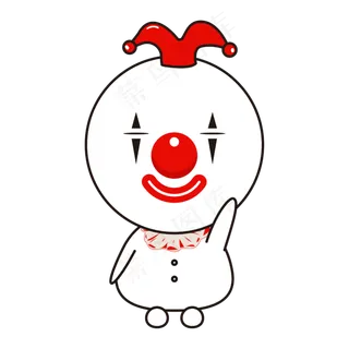 愚人节可爱小丑卡通