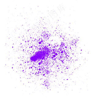 紫色油漆喷溅元素,免抠元素