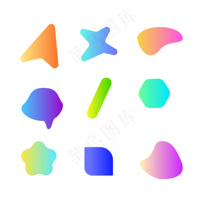 渐变素材(2000*2000px 72 dpi )psd模版下载