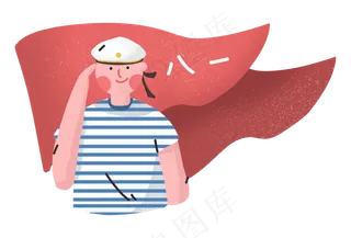 八一建军节海军海魂衫红旗