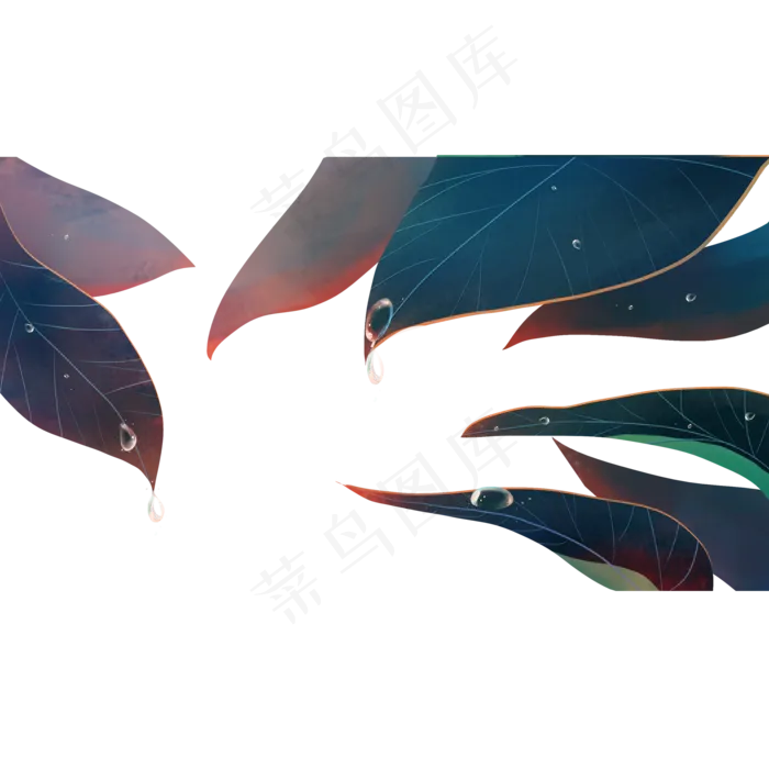 深色树叶(2000X2000(DPI:300))psd模版下载