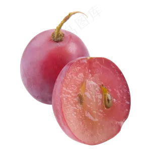 红色圆弧葡萄食物元素提子