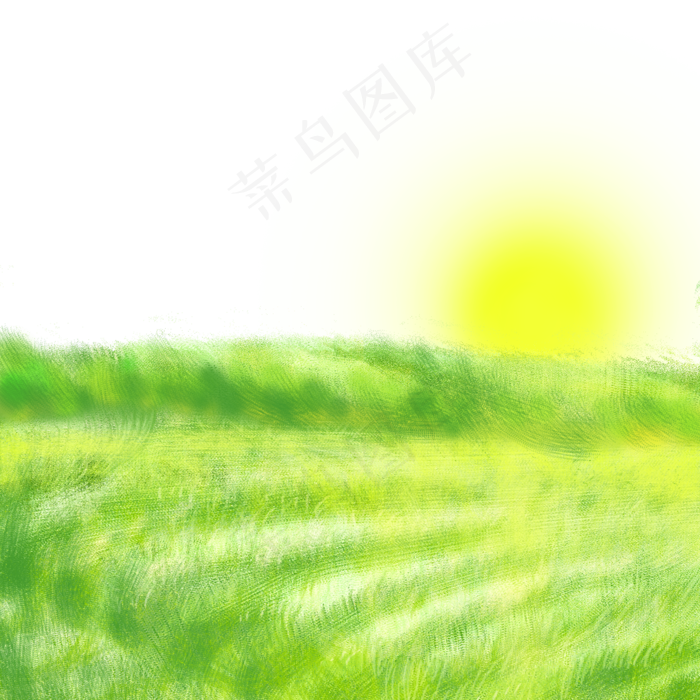 春天美丽的大草原风景高清图片,免抠元素