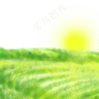 春天美丽的大草原风景高清图片,免抠元素