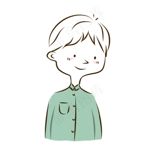 情人节情侣头像衬衫男孩