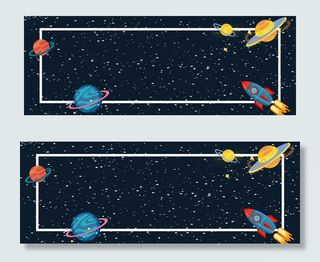 校园科技活动天文周宇宙探索banner