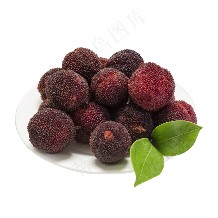 红色新鲜的杨梅