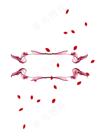 情人节梦幻光感玫瑰边框免扣png