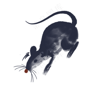 传统中国风2020鼠年,免抠元素