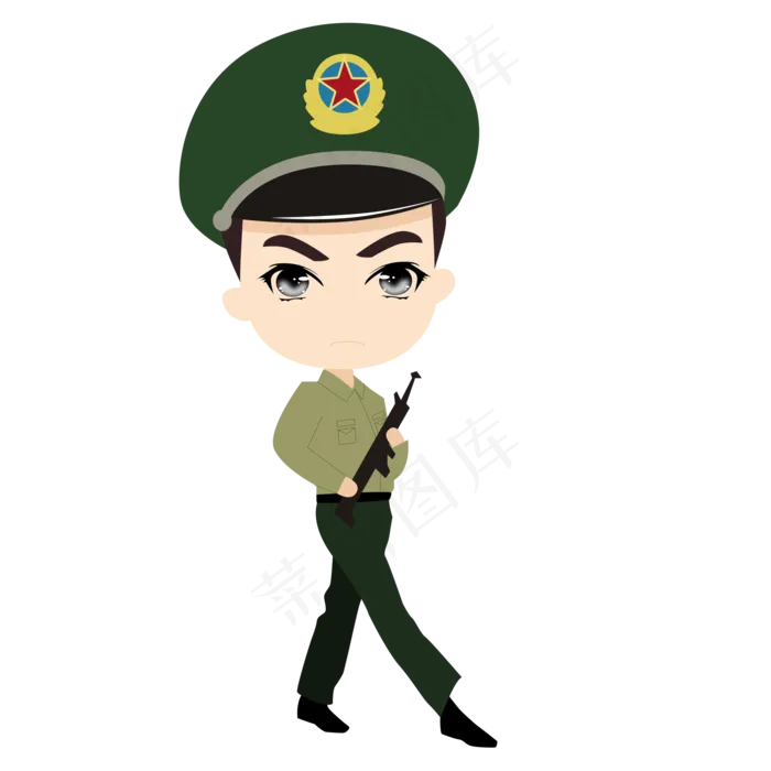 建军节军人正步(2000X2000(DPI:300))psd模版下载