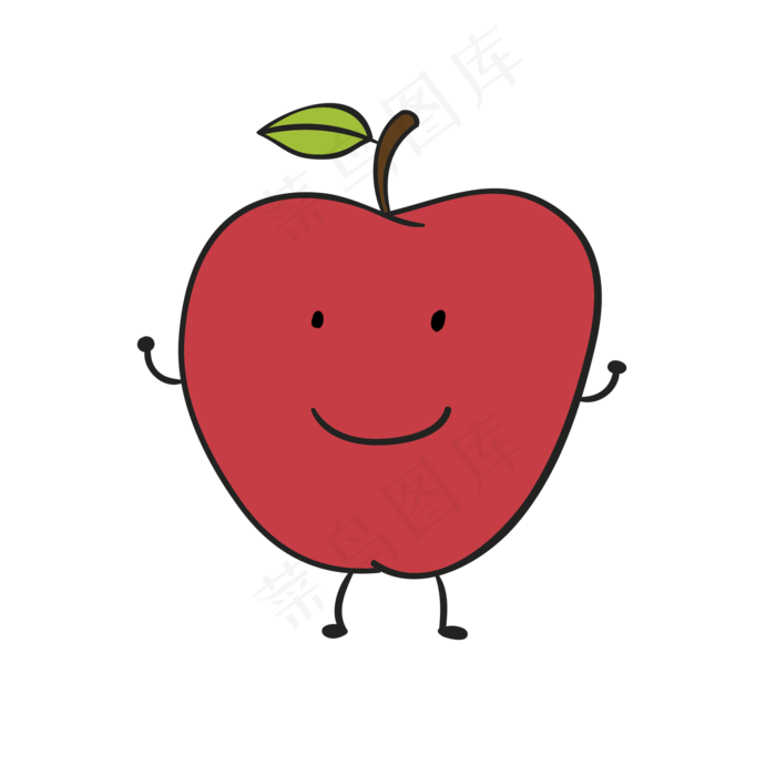 水果类装饰图案健身苹果