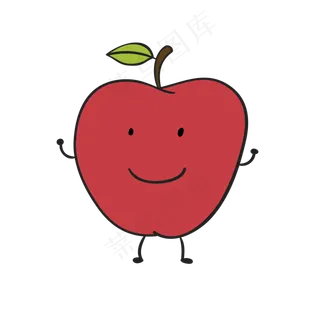 水果类装饰图案健身苹果