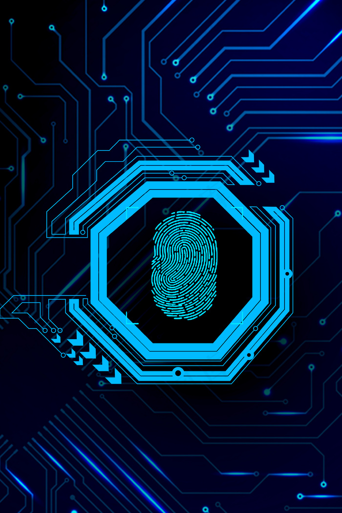 科技感商务蓝色渐变大气背景