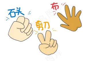石头剪刀布的手势