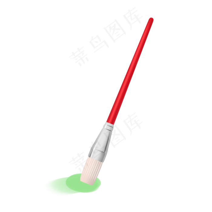 圆刷头绘画笔插画