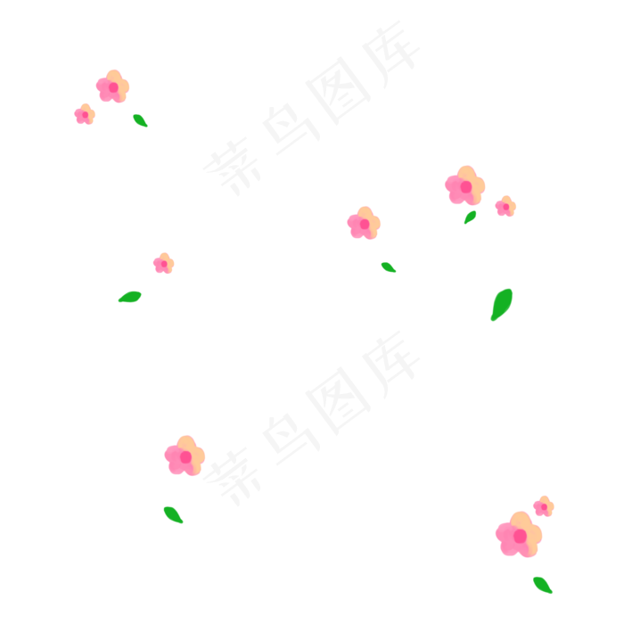 浪漫小清新漂浮小碎花