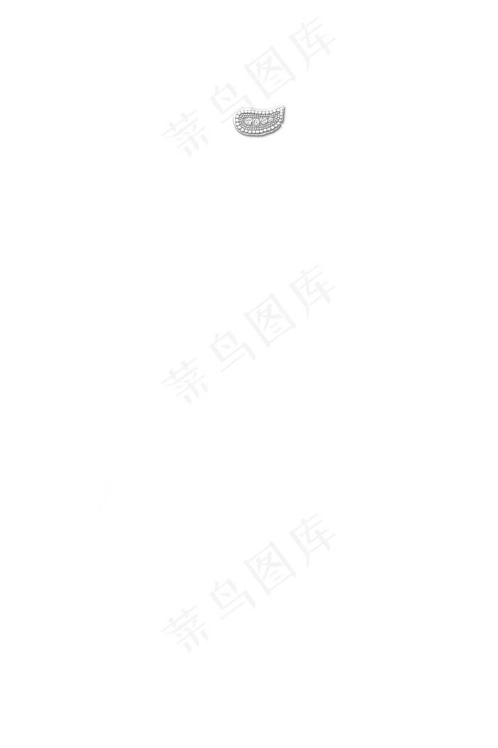 带珍珠发卡的白色轻透长款婚礼头(2000X3000(DPI:300))psd模版下载