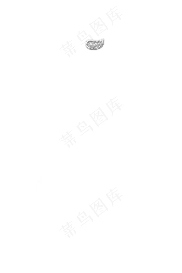 带珍珠发卡的白色轻透长款婚礼头(2000X3000(DPI:300))psd模版下载