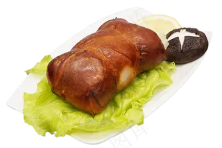 松花蛋鸡肉火腿和香菇,免抠元素