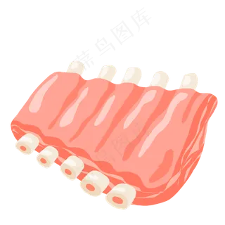 猪肉排骨猪蛋白质,免抠元素