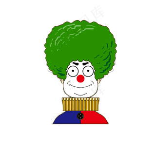 愚人节开心小丑人物