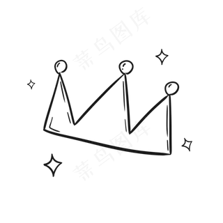 卡通可爱六一儿童节简单皇冠装饰,免抠元素