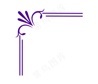 中式花纹花边边角框