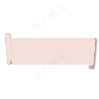 粉色手绘仿古画卷,免抠元素