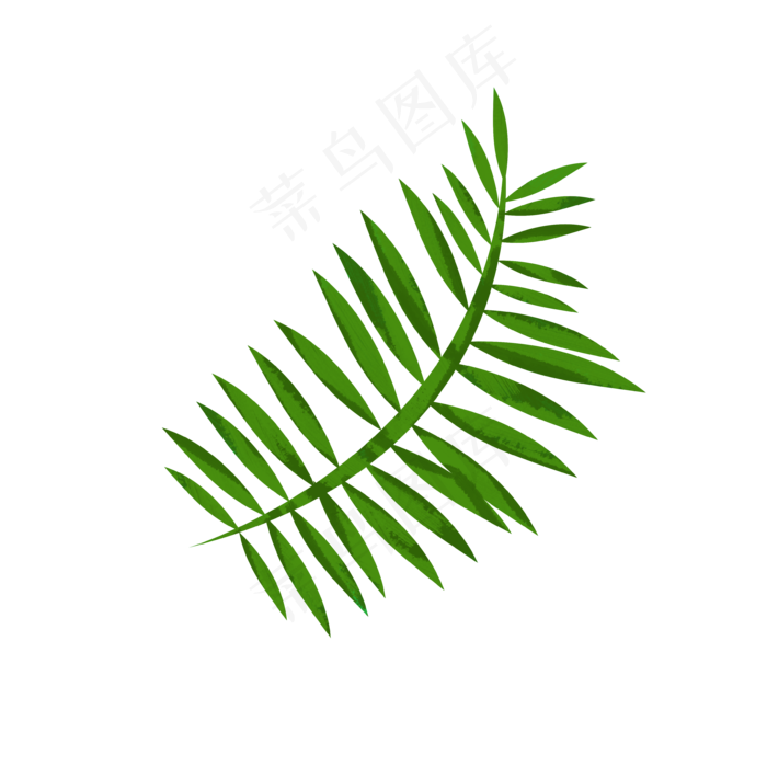 卡通绿叶装饰手绘文艺小清新(3543X3543(DPI:300))psd模版下载