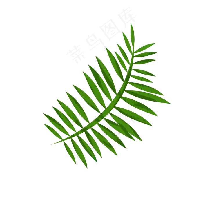 卡通绿叶装饰手绘文艺小清新(3543X3543(DPI:300))psd模版下载