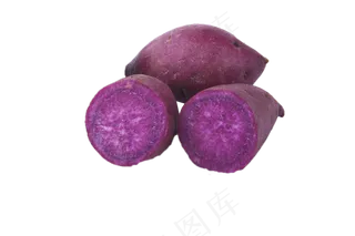 紫色新鲜的大紫薯,免抠元素