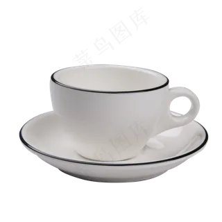 白色咖啡杯碟,免抠元素