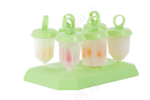 绿色系手工制作冰棍模型