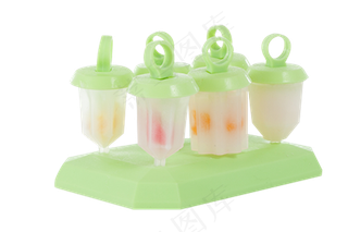 绿色系手工制作冰棍模型