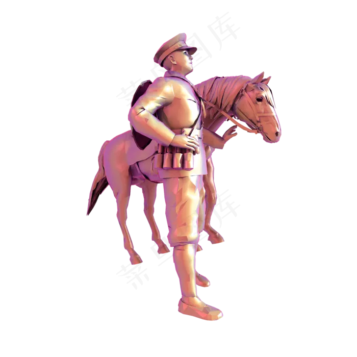 解放军雕塑png图(2000X2000(DPI:300))psd模版下载