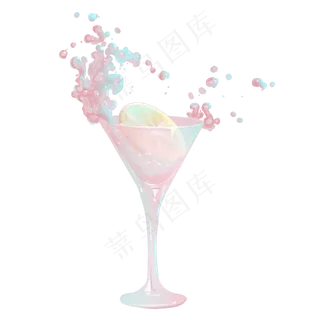 梦幻唯美彩虹鸡尾酒