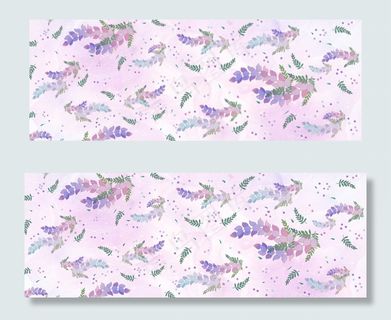 简约清新紫色小碎花底纹