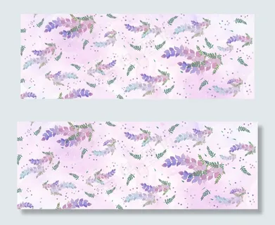 简约清新紫色小碎花底纹