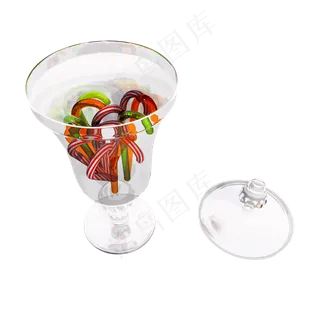 玻璃糖果罐png图