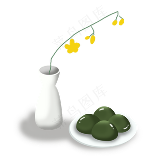 青团食物免扣设计素材