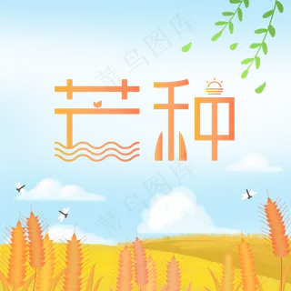 二十四节气芒种边框