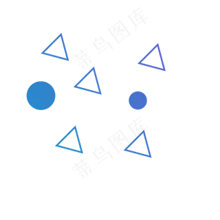 几何漂浮物,免抠元素