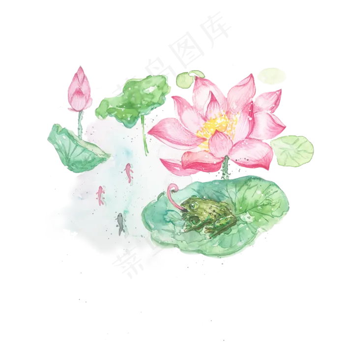 二十四节气之处暑节气免抠元素(2000X2000(DPI:300))psd模版下载