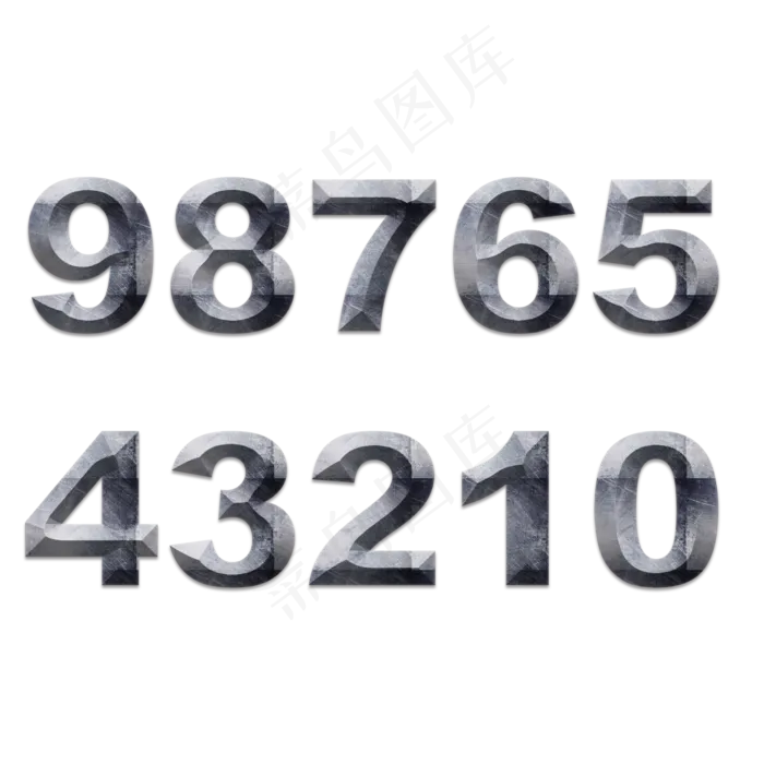 原创数字字体设计(2000X2000(DPI:150))psd模版下载