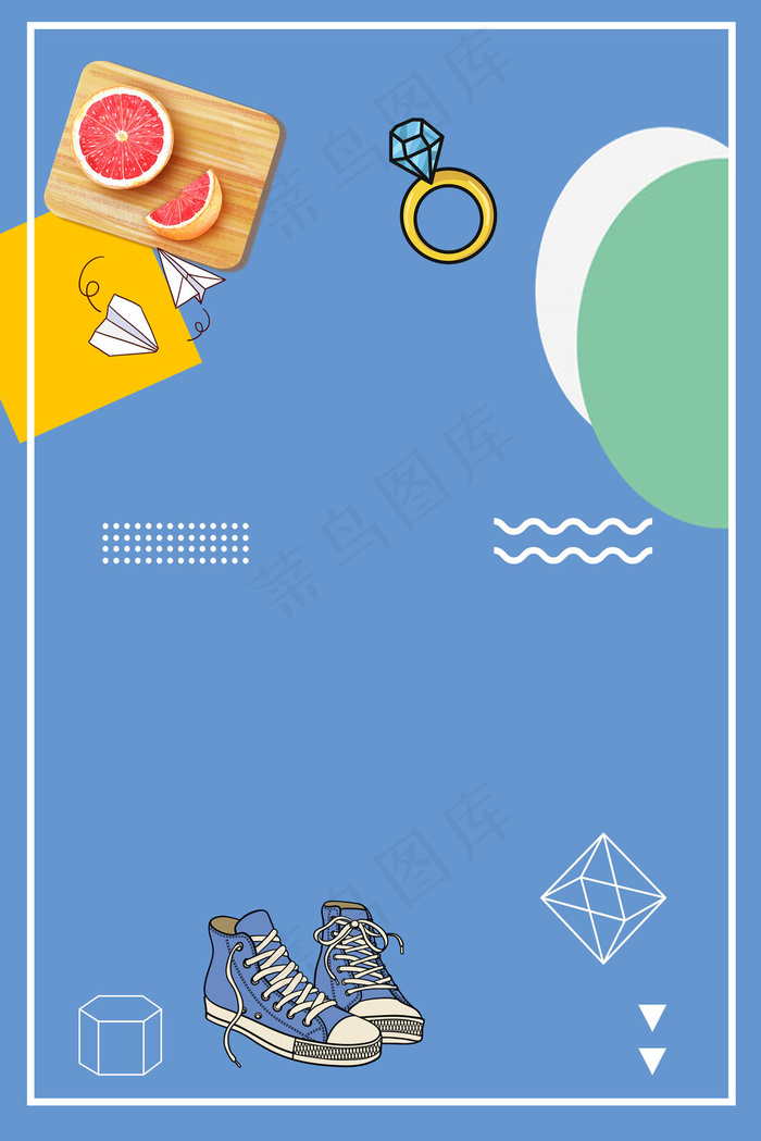 冬季新品海报背景素材