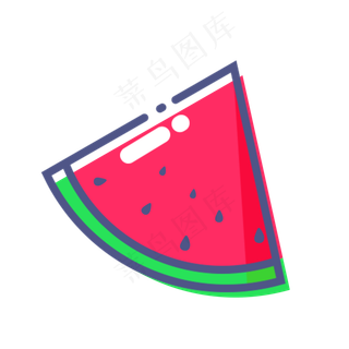 一块西瓜简约水果