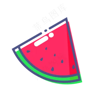 一块西瓜简约水果